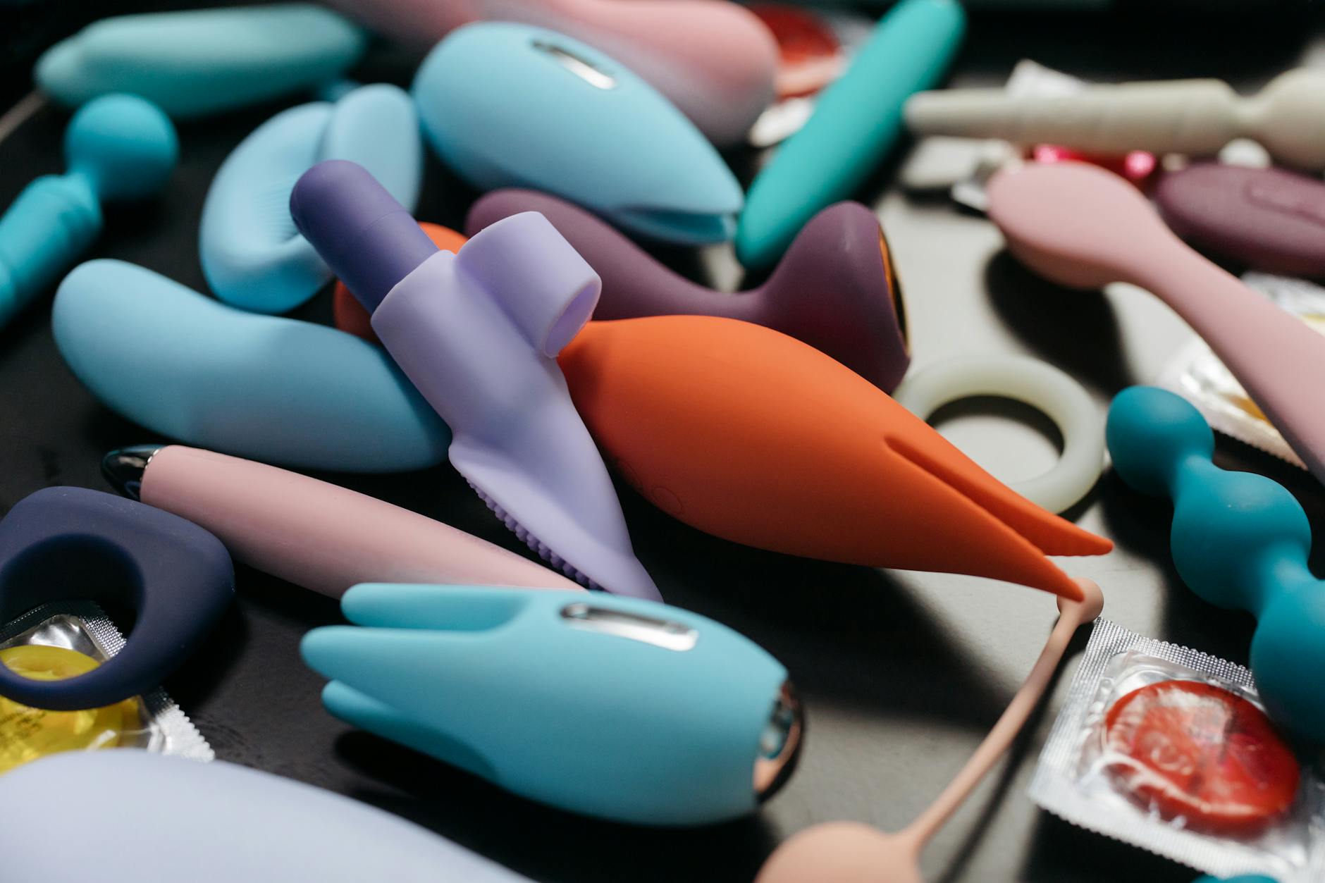 Woman holding vibrators with confidence and ease